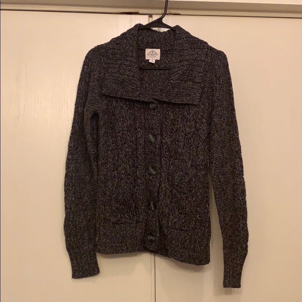 Charcoal gray cardigan